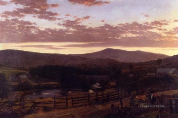  Edwin Painting - Ira Mountain Vermont scenery Hudson River Frederic Edwin Church